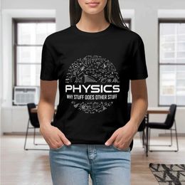 Women's T-Shirt Funny Physics Lover Physics Humour Women Print T Shirt Graphic Shirts Casual Short Slved Female T T-Shirt Size S-4XL Y240506