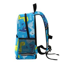 Backpacks Hot Sale Bule Dinosaurs Child Backpacks Kindergarten Bags School Students Cute Printing Polyester Rucksack Kids Bag School Bags