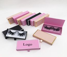 High Quality Pushpull hard magnetic Lash box Custom Eyelash Packaging Lashes3d Whole Vendor 25mm Fluffy 5D False Eyelashes Ha1638688