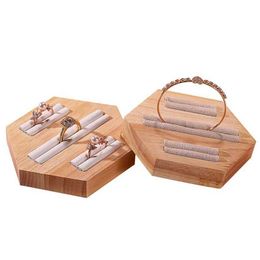 Jewellery Tray Ring Jewellery Display Tray Solid Wood Pair Ring Earing Card Jewellery Rack Counter Jewellery Display Props Jewellery Boxes and Packing