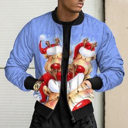 Men's Jackets Autumn And Winter Baseball Uniform Jacket Bomber 3D Digital Clothing Thin Top Casual Handsome