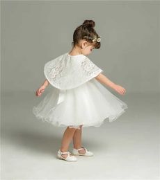 Christening dresses 3-24 months old baby white dress birthday and wedding occasions Q240507