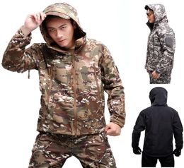 Tactical Jacket Multicam Hiking Hunting Camping Softshell Clothes Waterproof Camouflage Men Windproof Climbing Cs Coats2542612