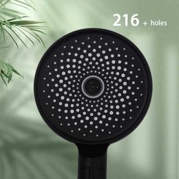 Bathroom Shower Heads Starry Sky Portable Shower Head Black Showerhead Large Rain Bath Toilet Chrome Spa Bathroom Accessories Nozzle For Faucet