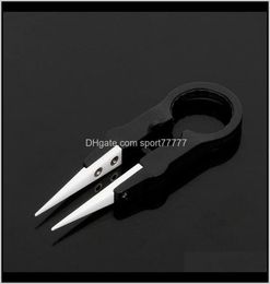 Pliers Hand Tools Home Garden Drop Delivery 2021 Multifunctional Steam Vaper Ceramic Insulation Head Tweezers Forceps Black Tzht2689785