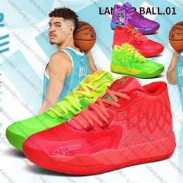 Three Ball Generation Basketball Shoes Purple Mandarin Duck Ramelo Ball Generation 3 Orange Red MB.01 Practical Sneakers Male Designer Running Shoes 36-45