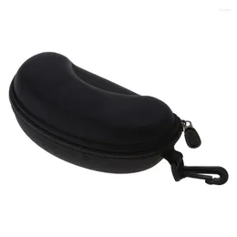 Outdoor Eyewear Unisex Big Large Hard-Shell Sports Glasses Case Soccer Basketball Goggles Box Storage Holder With Clip