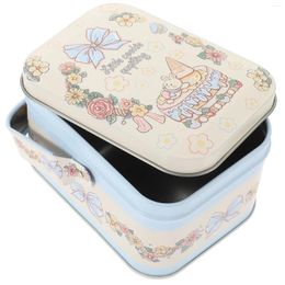 Storage Bottles Christmas Gift Packaging Tin Box Cookie Jar Candy Elk With Lid Holiday Supplies Tinplate