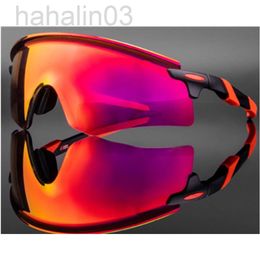 Desginer oaklies sunglasses New Allinone Adjustable Nose Rest Sports Cycling Sunglasses Skiing Windproof Eye Protection Mens and Womens Universal Round Face Sung