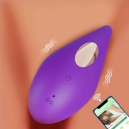 Other Health Beauty Items Powerful Bluetooth Vibrator Female APP Control Vibrating Wearable Clitoris Stimulator Adult Goods for Women s Panties Y240503
