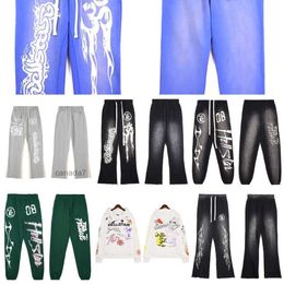 Mens Hoodies Sweatshirts Shirt Spring and Autumn Sports Suit Long Sleeve Pants Street Hip Hop Retro Alphabet Print High He 7 Zzow HGGR