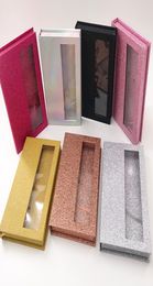 Empty Lashes Boxes 5Pairs Eyelashes Packaging Book Whole Custom Holographic Gold Silver Pink Black Colour Empty Book2295186