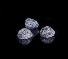 100PCS Metal Mesh Ball for Smoking Pipe Combustionsupporting Stainless Steel Screen Filter Net Sieve Screen Round Dome Tobacco Ac8423590