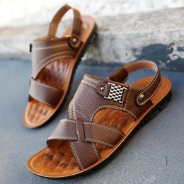 Slippers Summer Men Beach Flip Flops Black Outdoor Flats Casual Shoes Sandals Non-Slip Mens Shoe Size 38-47 Zapatos Hombre