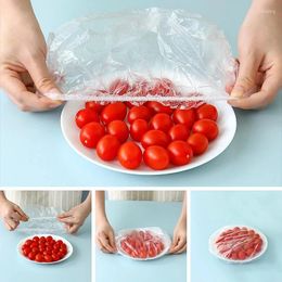 Storage Bags Disposable Food Cover Elastic Plastic Wrap Covers Preservation Bag Bowl Dish Film Kitchen Accessories
