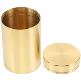 Storage Bottles Food Container Brass Tea Kitchen Jar Cereal Can Dust-proof Coffee Beans Dried Fruit Canister Case