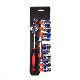 12pcs 1/2 Inch Hand Tools for Car Repair with Case OEM & ODM Supported Steel Plastic Household Ratchet Socket Wrench Set