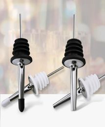 Stainless steel Wine Pourers wine oil Bottle Pourer Spout Cork Stopper with Dust Cap home bar tool5703321