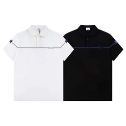 24SS NOVO Polo impresso 230G T-shirt Double Yarn Camise