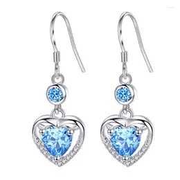 Dangle Earrings 1 Pair Fashion Jewellery Ocean Heart For Women Personality Temperament Medium Long Wedding Decoration