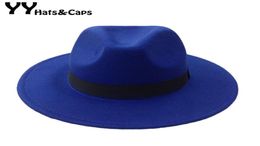 Men039s Wool Felt Snap Brim Hat Trilby Women Vintage Wool Panama Fedora Cloche Cap Wool Felt Jazz Hats 14 Colours YY0397 T2001049694390