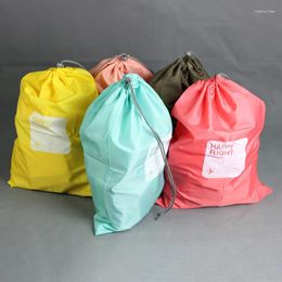 Storage Bags Travel Drawstring Waterproof Bag 4 Pieces Shoe Underwear Cosmetic Portable Packaging