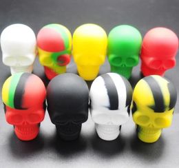 wholesale new skull shape small silicone jars dab wax container 15ml nonstick silicone container food grade silicone Customised dab 11 LL