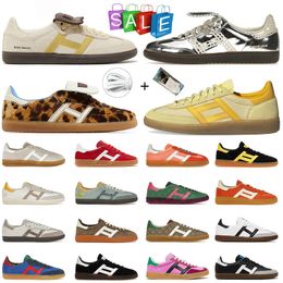 wales bonner shoes leopard print desinger shoes men women spezials handball silver metallic brown cloud white sporty and rich luxury brand sneakers trainers dhgate