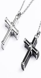 Mens Women Charm Stainless Steel Necklace Black Small Pendant Fashion Jewelry Design Chain Punk Trendy Necklaces For Men Perfume Bottle4719676