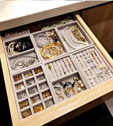 New Drawer DIY Jewelry Storage Tray Ring Bracelet Gift Box Jewelry Organizer Earring Holder Most Room Space SM size options6025815