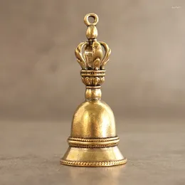 Decorative Figurines Vintage Small Brassware Brass Demon Bells Wind Chimes Crafts Tibetan Bronze Bell Ideas Copper Pendant Keychain
