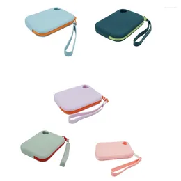 Cosmetic Bags Women Portable Silicone Storage Bag Casual Solid Colour Makeup Dustproof Pouch For Stationery And Electronic Devices