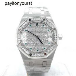 Designer Audemar Pigue Watch Royal Oak Apf Factory Platinum 36mm Diamond Dialbezel 14813pt.zz.0789pt.01