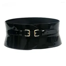 Belts 2024 Ladies Design Casual Retro Overcoat Decorative Leather Black Girdle For Women Type Fashion Waistband Belt FCO222