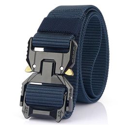 Belts Men' UACTICAL Belt Hard Alloy Quickly Unlock Pluggable Buckle 1200D Nylon Military Army Equipment 241P