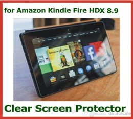 10pcs Customized Transparent Clear Screen Protector for Amazon Kindle Fire HDX 89 inch Protective Guard Film9629250