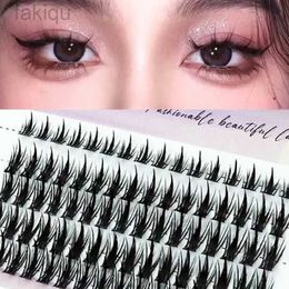 False Eyelashes Mink eyelashes 1/box 80 bundles of natural Russian 3D personal manga eyelash clusters expanded makeup tools wholesale eyelashes d240508