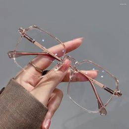 Sunglasses Oversized Anti-Blue Light Glasses Women Men Optical Square Frame Eye Protection Ultra Eyeglasses Office Computer Goggles