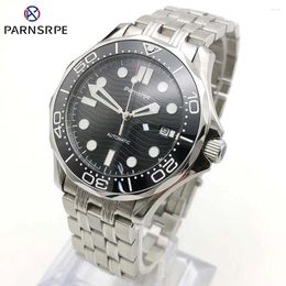Wristwatches Men's Business Automatic Mechanical Watch Japan 8215 Movement 316L Stainless Steel Waterproof Case Ceramic Bezel Fashion