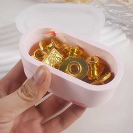 Jewelry Tray DIY Oval Candle Jar Sile Molds Cement Plaster Mini Flower Pot Concrete Wax Box Candle Tray Injection Mould Home Decor Crafts