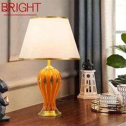 Table Lamps BRIGHT Contemporary Ceramics Lamp Luxurious Living Room Bedroom Bedside Desk Light El Engineering Decorative Lights