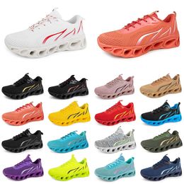 men women running shoes fashion trainer triple black white red yellow purple green blue peach teal pink Orchid breathable sports sneakers GAI