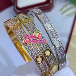 Designer luxury screwdriver bracelet Fashion unisex cuff 316L stainless steel Diamond Bracelet gold Jewellery Valentine's Day gift with box 8Y71