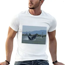 Men's Polos Humpback Whale Breaching By Windsurfers T-Shirt Oversized Tees Hippie Clothes Blouse T Shirt Men