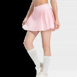 Skirts Mermaid Curve 2024 Pleated Shorts Badminton Tennis Skirt Womens Fake Two-Piece Cold Cooling Fabric Sports Running Skirt Y240508