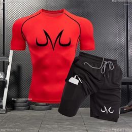 Men's Tracksuits Quick Drying Jogging Tops Gym Training Wear Men Fitness Compression Sportswear Tight Jiu-Jitsu Suit Summer Casual S-3XL