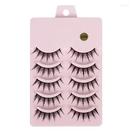 False Eyelashes Faux Mink Lashes Natural Fluffy Soft Wispy Volume Cross Manga MaKeup Tools