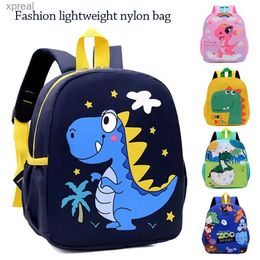 Backpacks Kindergarten childrens backpack cartoon cute small animal small dinosaur backpack childrens boy girl student bag WX