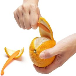 Orange Peelers Zesters Stripper Device Skinning Knife Juice Helper Citrus Opener Fruit Vegetable Tools 240508