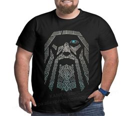 Kanpa 100 Cotton Viking Graphic T Shirts for Big Tall Man Oversized Tshirt Plus Size Top Tee Mens Loose Large Top Clothing 2205209688727